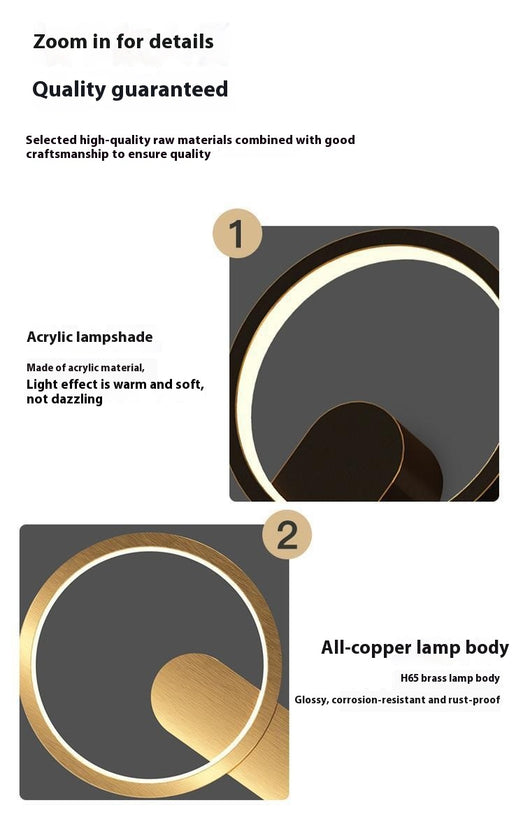 Lámpara de Pared para Dormitorio Principal - Diseño Minimalista Moderno - Image 6