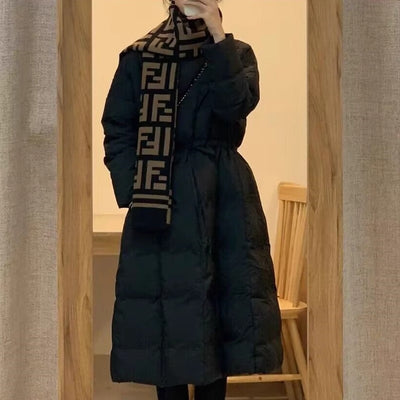 Abrigo Acolchado Estilo Coreano Negro - Parka Gruesa de Algodón - Image 4