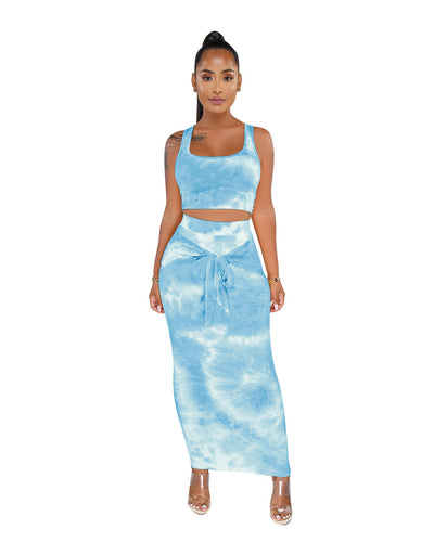 Chaleco Minifalda Tie-Dye Sensual - Image 17