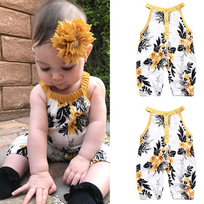 Mono Floral sin Mangas para Niñas - Diseño Moderno y Cómodo
