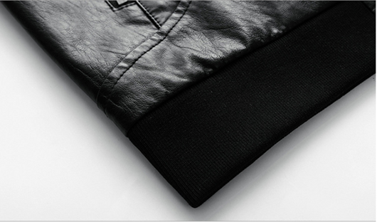 Chaqueta de Cuero PU Lavado para Hombre - Primavera y Otoño - Image 6