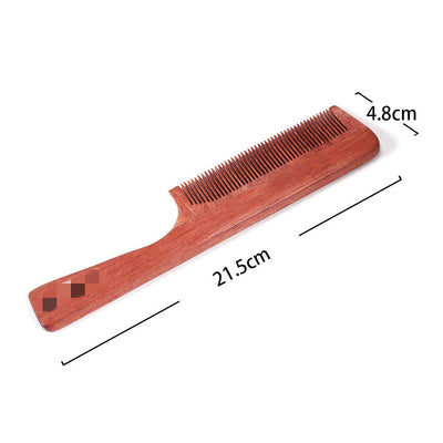 Peine de Dientes Gruesos en Madera de Sándalo Rojo - Image 16