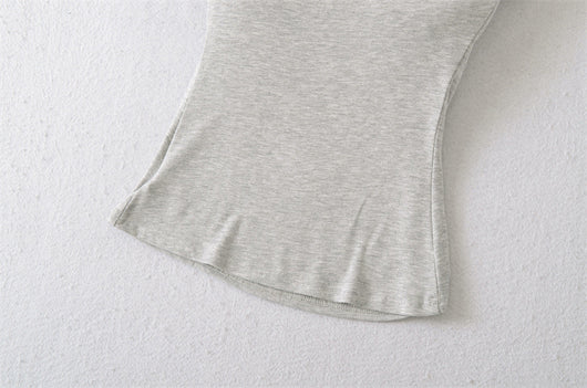 Playera Ajustada Cuello U Manga Corta para Mujer - Image 18