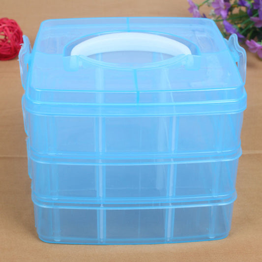 Caja de Herramientas Organizadora Portátil de 3 Niveles con Compartimentos Elásticos - Image 2