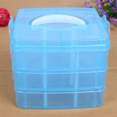 Caja de Herramientas Organizadora Portátil de 3 Niveles con Compartimentos Elásticos - Image 2