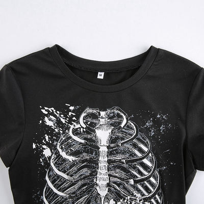 Camiseta Personalizada con Estampa en Pecho Cuello Redondo Ajuste Slim - Image 14