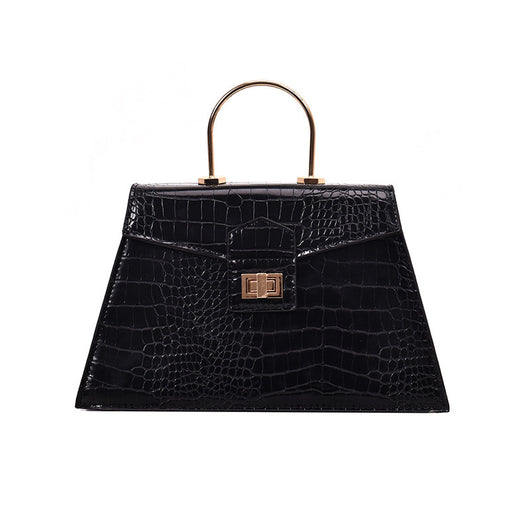 Bolso Mensajero Ancho con Patrón de Piedra - Image 6