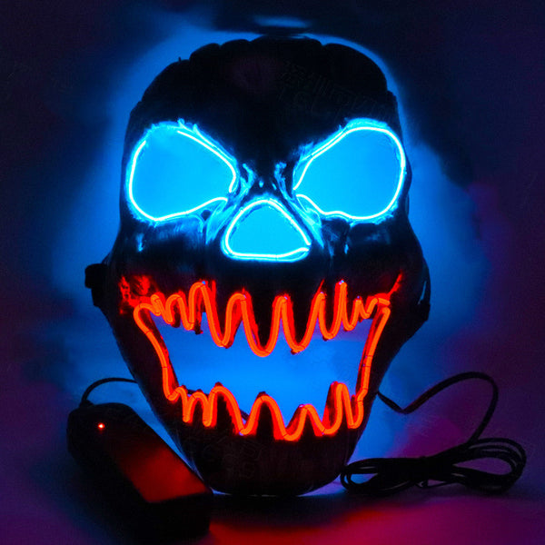 Máscara LED Resplandeciente con Cara Aterradora - Image 10