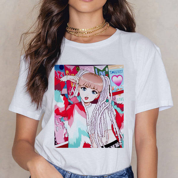 Camiseta Estampada de Manga Corta Unisex