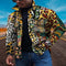 Cardigan Estampado 3D con Degradado de Colores y Botones Digitales