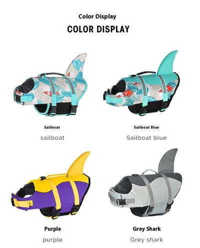 Chaleco Salvavidas para Perros Shark - Ropa de Baño Segura - Image 14