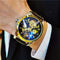 Reloj Automático Tourbillon Resistente al Agua para Hombre