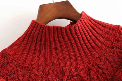 Suéter de Cuello Alto Superpuesto para Mujer - Image 8