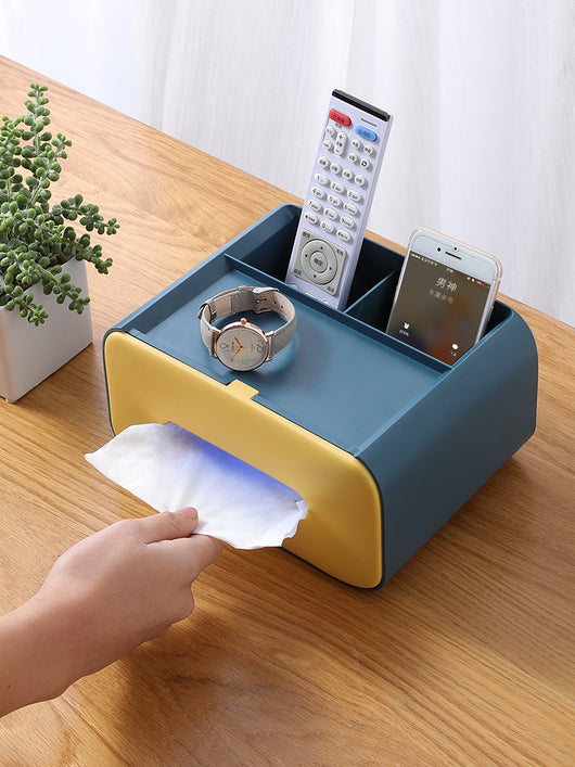 Organizador Multifuncional de Escritorio para Pañuelos, Cosméticos y Maquillaje - Image 2
