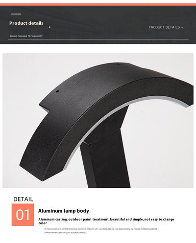 Lámpara de Pared Exterior con Sensor de Movimiento - Diseño Minimalista Impermeable - Image 8