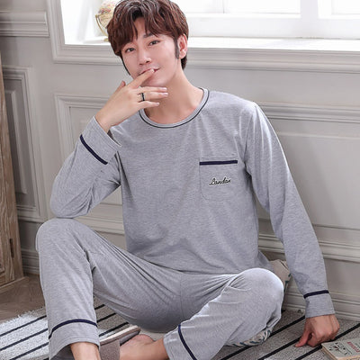 Pijama Casual Talla Grande Hombre Primavera Verano Tela Ligera - Image 15
