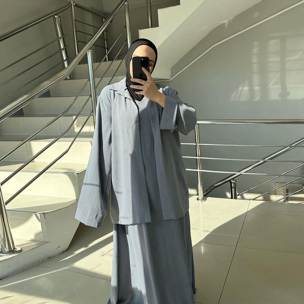 Vestido Árabe Suelto de Manga Larga - Outfit Tradicional Medio Oriente