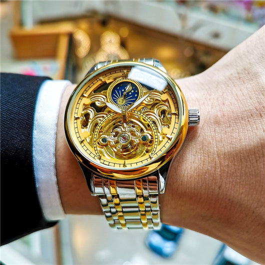Reloj Mecánico Automático para Hombre con Esfera Luminiscente y Diseño Calado - Image 20