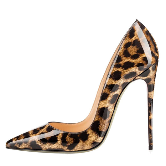Zapatos de Tacón Alto Punta Afilada con Textura Animal para Mujer - Image 4