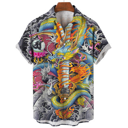 Camisa Casual de Manga Corta con Tecnología 3D para Hombre - Image 2