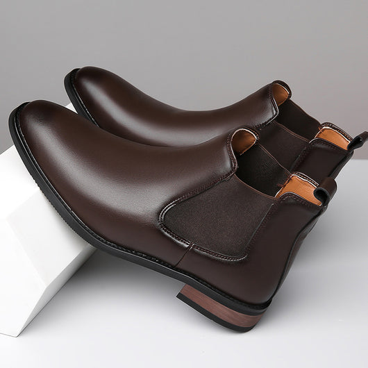 Botas Chelsea de Cuero para Hombre - Estilo Ejecutivo Puntiagudo - Image 33
