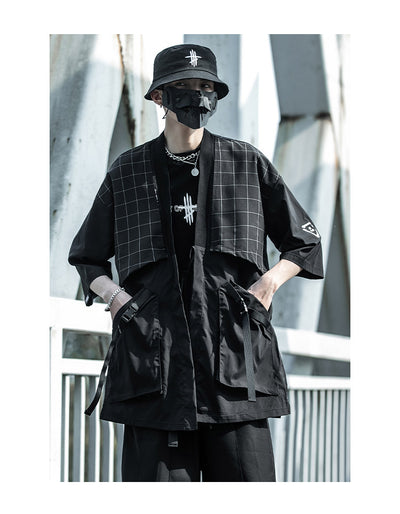 Camisa Retro Suelta con Costuras Reforzadas y Manga Tres Cuartos para Hombre - Image 11