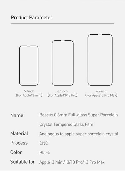 Protector de Pantalla de Cristal Templado Premium 0.3mm para iPhone 5.4" - Image 14