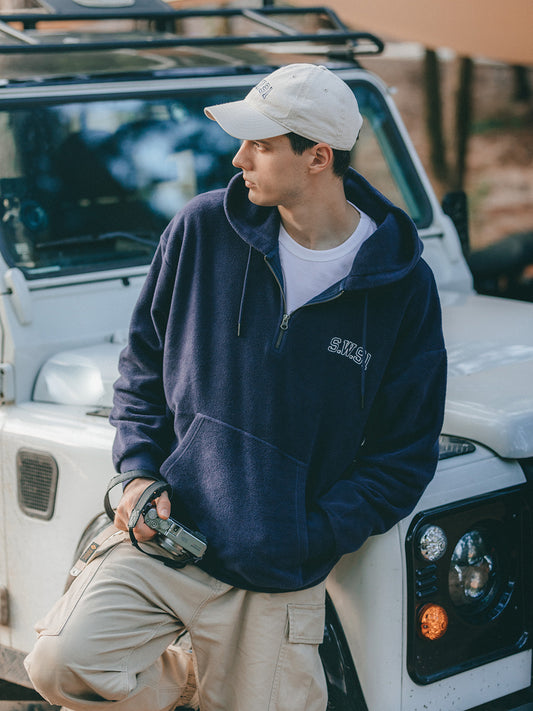 Sudadera con Capucha y Bordado para Hombre - Diseño Reversible Lavado