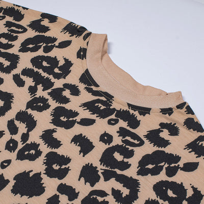 Suéter Holgado de Manga Larga con Costuras Estampado Leopardo - Image 2