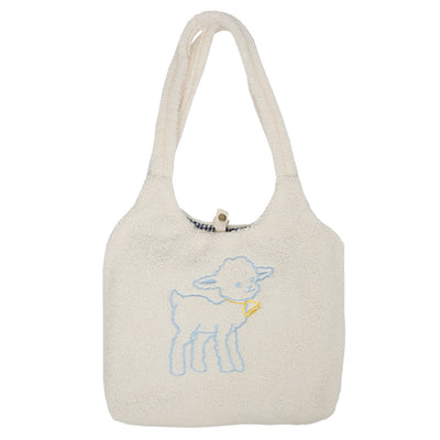 Bolso de Hombro con Bordado de Perro - Image 3