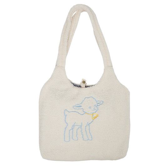 Bolso de Hombro con Bordado de Perro - Image 3