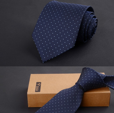 Corbata Ejecutiva Premium 8cm - Diseño Clásico Negro, Rojo y Azul - Image 30