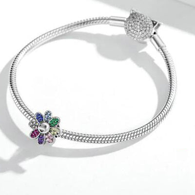 Pulsera de Plata Esterlina 925 con Cuentas de Flores - Image 5