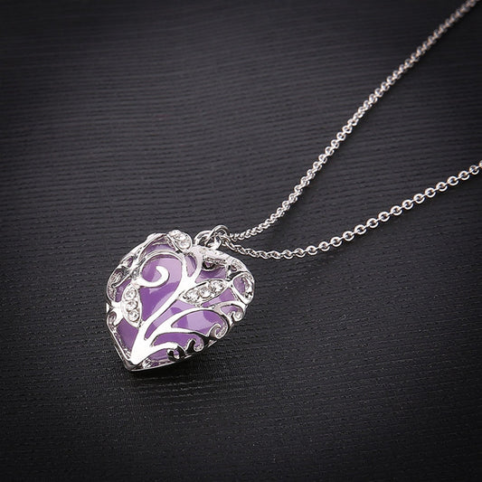 Collar Corazón Hueco Luminoso