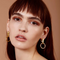 Aretes de Palma Dorados - Plata 925 con Baño de Oro 18K