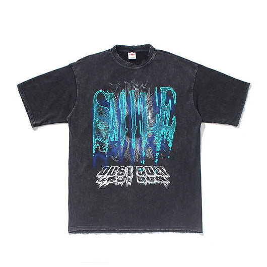Camiseta Retro Holgada de Manga Corta Estilo Urbano - Image 4