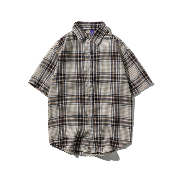 Camisa de Cuadros Manga Corta