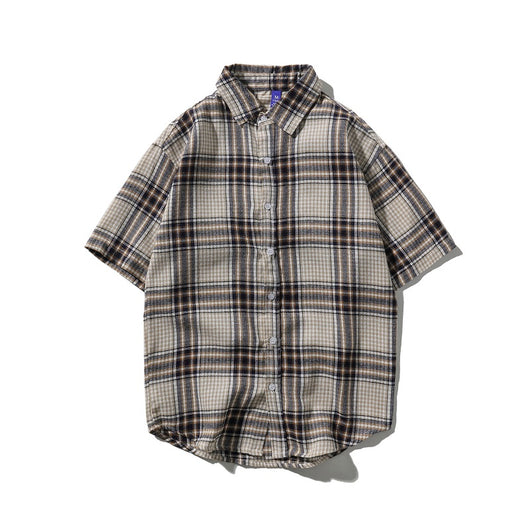 Camisa de Cuadros Manga Corta