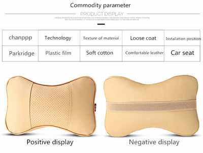 Juego de 2 Almohadas Cervicales 3D en Cuero Artificial Premium - Image 5