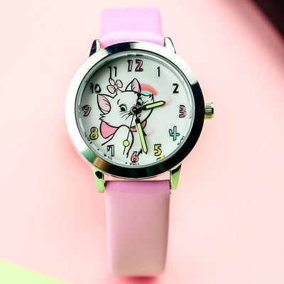 Reloj de Pulsera con Puntero Luminoso Diseño Gato Adorable