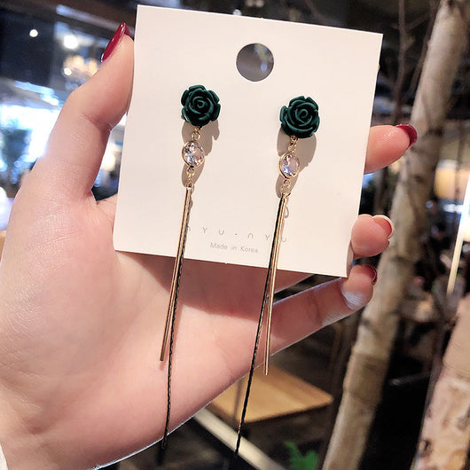 Aretes Largos Colgantes de Cristal para Mujer - Diseño Elegante y Sofisticado - Image 56