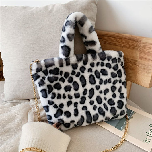Bolso Tote Leopardo con Cadena y Correa Crossbody - Image 38