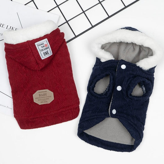 Suéter Cálido con Capucha para Mascotas - Invierno y Otoño - Image 3