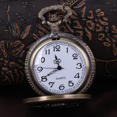 Reloj de Bolsillo Cupido Bronce Europeo Americano - Image 9