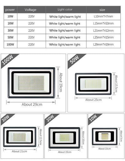Reflector LED para Exteriores - Iluminación Potente y Duradera - Image 3