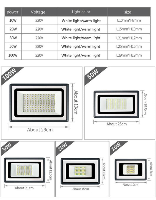 Reflector LED para Exteriores - Iluminación Potente y Duradera - Image 3
