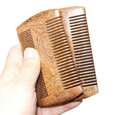 Peine de Madera de Sándalo Antiestático Hecho a Mano - Image 4