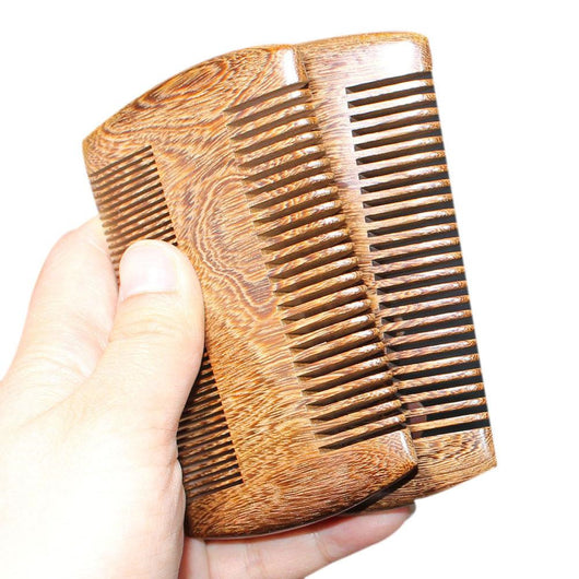 Peine de Madera de Sándalo Antiestático Hecho a Mano - Image 4