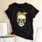 Playera Estampada Casual de Cuello Redondo