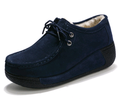 Zapatos Casuales de Cuero con Cordones y Suela Gruesa para Mujer - Image 19